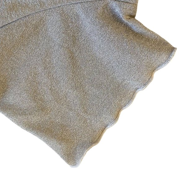 URBAN OUTFITTERS Gold Shimmer Top SIZE M - Picture 2 of 4